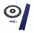 Blue Non Oring Chain Sprocket Blk Fits 1989-04 Yamaha Warrior Yfm350 13 40 98l 