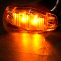 10 X 2 5inch Oval Side Fender Marker Light Amber Universal Surface Mount Led Truck Boat Trailer Sealed Mini Clearance