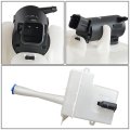 Hy1288102 Factory Style Car Windshield Washer Reservoir Tank Cap Fluid Pump Compatible With Elantra Sedan 07-10 White