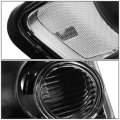Factory Style Headlights And Driving Fog Lamps Set For Ford Escape 08-12 Driver Passenger Side Black Housing Clear Corner