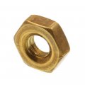 Prime-line Machine Screw Hex Nuts 12-24 Solid Brass 100 Pack 