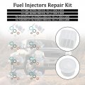 Topteng 8pcs Fuel Injector Repair Kit 0445120027 0986435504 For Gmc Sierra 2500 3500 6l V8 Lly 2004 5-2005 Chevy Silverado