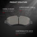 D1316 Front Disc Brake Pad Set With Hardware For Mercedes Benz Sprinter 2500 Metris Dodge And Freightliner Volkswagen Crafter