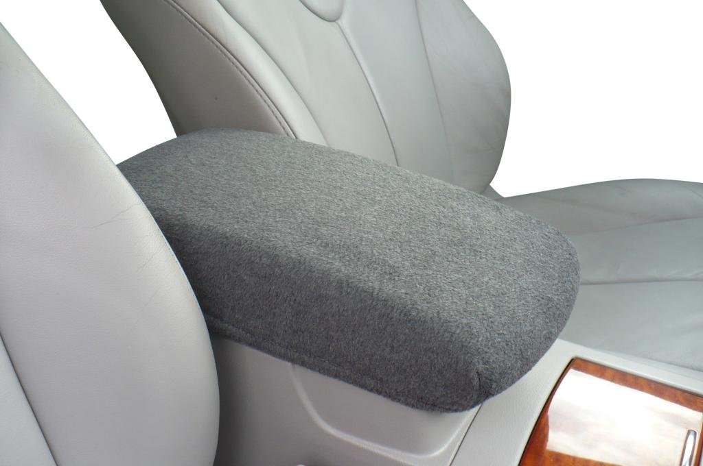 Auto Console Covers- For The Nissan Pathfinder 2005-2010 Center Armrest Cover Fleece Dark Gray