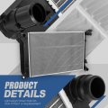 Auto Dynasty Radiator For 2015-2019 Sonata 2 4l Dpi 13457 Factory Style 1-row Cooling Aluminum Core