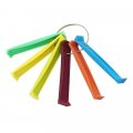 6pcs Set Fin Comb Set Colored Radiator Straightener Evaporator Condenser Coil Ring Handle 12 Different Spacing