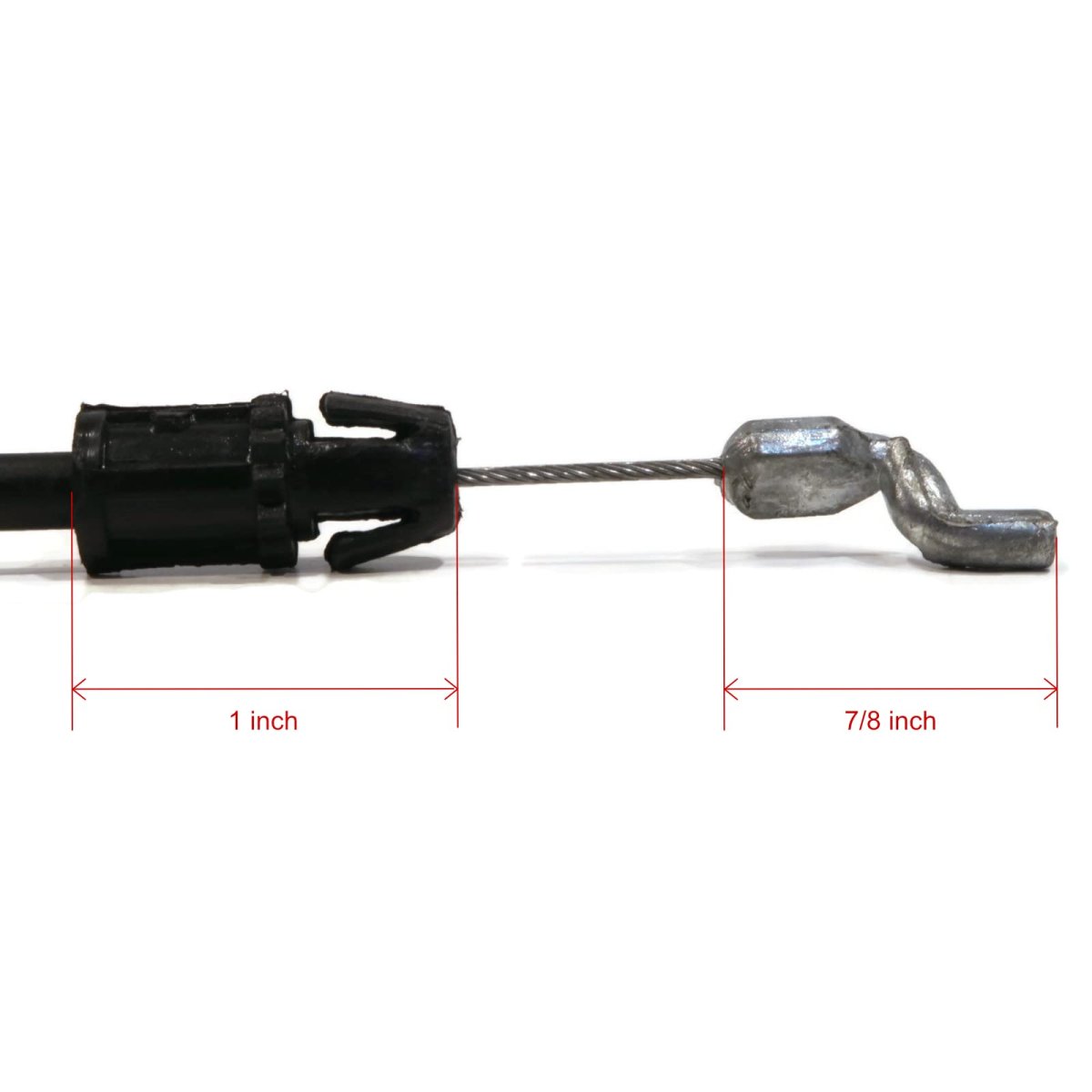 Engine Control Cable 4 Pack For Husqvarna 7021 Cmb Lawn Mower 2001 To 2004 52 In Length And 45 3 8 Conduit With Z Bend Ends