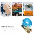 Upkoch 4 Pcs Tie Down Straps Adjustable Lashing Ratchet Cargo With Cam Buckle For Packing Or Luggage Blue