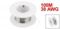 Uxcell Nichrome 80 0 1mm 38 Gauge Awg 100m Roll 43 87 Ohms Ft Heater Wire