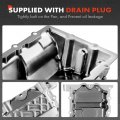 A-premium Engine Oil Pan Sump With Drain Plug Gasket Compatible Mini Cooper 2005-2008 1 6l Gas