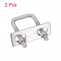 Uxcell Square U-bolts 2pcs 1 25mm Inner Width 50mm Length M6 304 Stainless Steel U Bolt With Nuts Frame For Boat Trailer