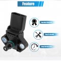 X Autohaux Car Air Pressure Sensor For Vw Jetta Mk5 Mk6 2006-2014 Audi Skoda Seat 038906051b Abs Black