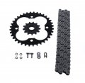 Fits Honda Trx450r 450 R O Ring Chain And Sprocket Black 14 36 96l