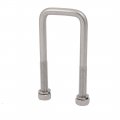 Uxcell M10 Thread 40mm Inner Width 304 Stainless Steel Square U Bolt Silver Tone