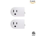 Grounded Outlet On Off Power Switch With Amber Light Etl Listed White 2 Pack Ps27-2 Model Energy Efficient Space Saving Design 
