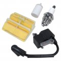 Ignition Coil Air Filter Kit For Husqvarna 445 450 445e 450e Chainsaw 573935702