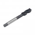 Uxcell M10 X 1 5 Spiral Flute Thread Tap Metric Machine Threading Hss Nitriding Coated Round Shank With Square End H2 Tolerance