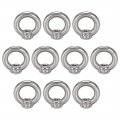 Uxcell Lifting Eye Nut M4 Female Thread 304 Stainless Steel Round Shape For Rope Fitting Pack Of 10