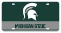 Michigan State Spartans Metal License Plate 