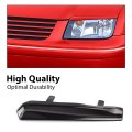 Black Mean Look Upper Headlight Cover Eyelids For 1999 2005 Vw Jetta Mk4 1 Pair Unpainted Abs Plastic Exterior Accessories