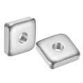 100pcs M6x18mmx5mm Square Nuts Carbon Steel Zinc Plated Coarse Thread Fasteners For Home Repairs And Professional Engineering 