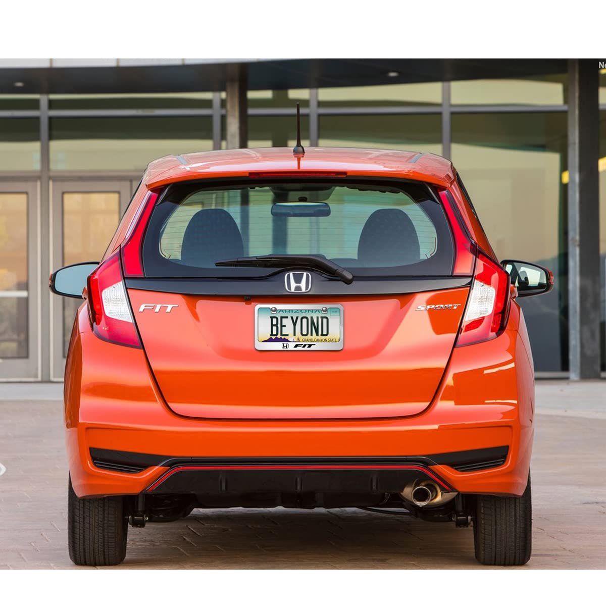 Honda Fit 3d Mirror Chrome Metal License Plate Frame Official Licensed Universal For Car Suv Truck 12 In X 6 With Screw Cover