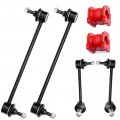 6pc Front Rear Right Left Sway Bar Links And Bushings Fits Honda Ridgeline Rt Rtl Rts 2006 2007 2008 2009 2010 2011 2012 2013 