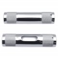 Httmt- Chrome Upper Lower Knurled Handlebar Riser Adapter 1 To 25-1 4 Compatible With H-d 1 Clamp