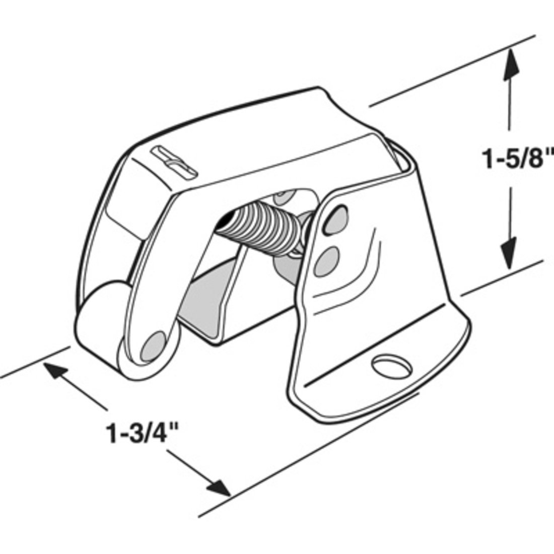 Storm And Screen Door Universal Catch K5051 Zinc Plated Steel