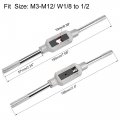 Uxcell Adjustable Tap Wrench Handle For Metric M3-m12 W1 8-1 2s Thread Tap Holder Reamer Hand Tapping Tool Machinist Repair