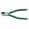 Diagonal Cutters 7-3 8 In Alloy Steel Flush Cut Copper Wire Pliers With Dipped Pistol Grip Handles Hand Sharpened Green 