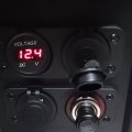 Round Led Digital Display Voltmeter For Cars 12v Universal Panel Car Automotive Motorcycle Waterproof Blue
