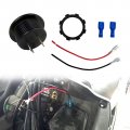 Round Led Digital Display Voltmeter For Cars 12v Universal Panel Car Automotive Motorcycle Waterproof Blue