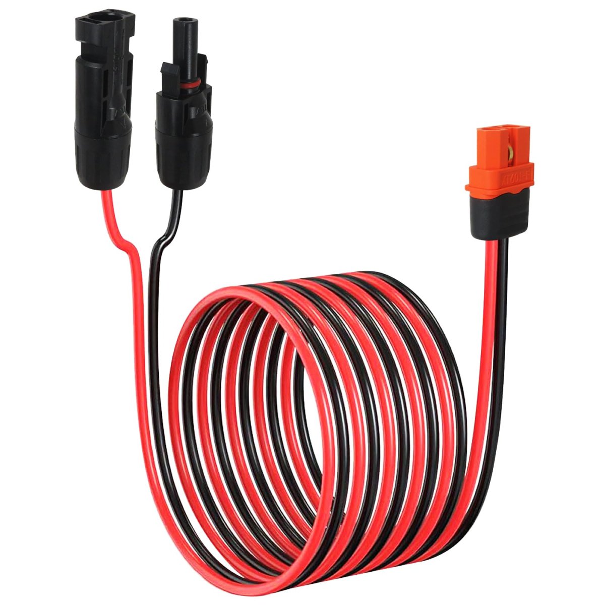 10ft Solar To Xt60i Cable 12awg Tinned Copper Waterproof Adapter For Ecoflow Portable Power Station Anti Reverse Connector