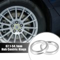 X Autohaux 2pcs Od 67 1mm To Id 54 Aluminium Alloy Car Hub Centric Rings Wheel Bore Center Spacer