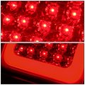 Auto Dynasty Compatible With Chevy Silverado Gmc Sierra Fleetside Pair Of 3d Led Rear Tail Brake Lights Chrome Housing Red Lens