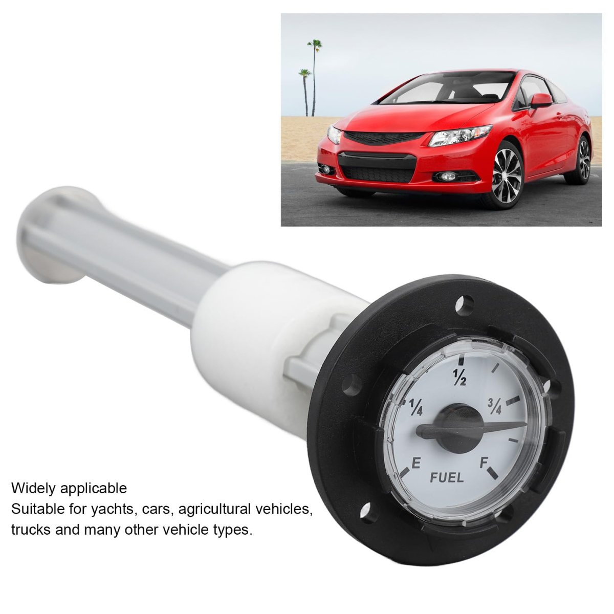 Fuel Gauge Cap High Precision Universal Tank Level Meter Sealed Design Easy Installation For Yachts Boats Cars Trucks Farm