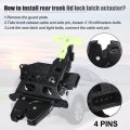 Uxcell Trunk Lid Latch Lock Actuator Motor For Chevrolet Malibu 2005-2010 Saturn Aura 2007-2008 No 20815646