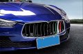 Hotrimworld Abs A Front Center Grille Grill Insert Trim Cover 3pcs For Maserati Ghibli 2014-2017