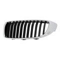 Driver Side Grille For Bmw 435i And Xdrive 2014 2015 2016 Abs Plastic Chrome Shell With Textured Black Molding Bm1200260 