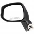 Aintier Left Driver Side Replacement Mirror Compatible With 2012 2013 2014 For Honda Civic Exterior Black Power 3 Wires