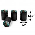 Sasquatch Bigfoot Valve Stem Caps For Tire Rim Wheel Aluminum Black