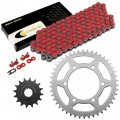 Caltric Red Drive Chain And Sprocket Kit For Yamaha Fz6 Fz6s 2004-2009 530-chain Type