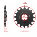 Caltric Red Drive Chain And Sprocket Kit For Yamaha Fz6 Fz6s 2004-2009 530-chain Type