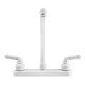 Dura Faucet Df-pk210c-wt Hi-rise Rv Kitchen Classical Levers Motorhome 5th Fifth Wheel Travel Trailer Replacement White