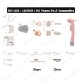Weldingstop S45 Plasma Drag Cut 375 Electrode Tip 0 040 Nozzle 1 0mm 95136 97994 91814 Torch Consumables Pk-40
