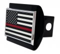 Firefighter Flag On Black Hitch Cover