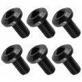 Caltric 6x Front Brake Disc Hex Socket Button Bolts Compatible With Yamaha Virago 250 Xv250 1995-2007