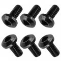 Caltric 6x Front Brake Disc Hex Socket Button Bolts Compatible With Yamaha Virago 250 Xv250 1995-2007