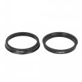 X Autohaux 4pcs Plastic 72 6mm Od To 64 1mm Id Car Hub Centric Rings Wheel Bore Center Spacer Black